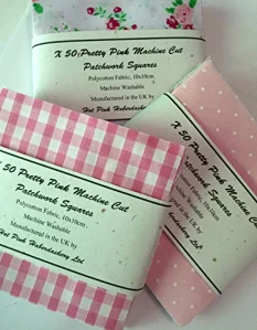 Hot Pink Haberdashery seller of Vintage Inspired Fabrics and Patchwork Squares